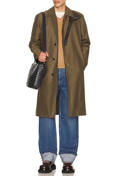 Bottega Veneta Outerwear Silk Nylon Canvas In Brown