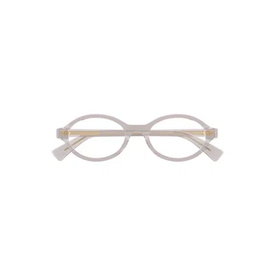 Bottega Veneta Oval Eyeglasses In Gray