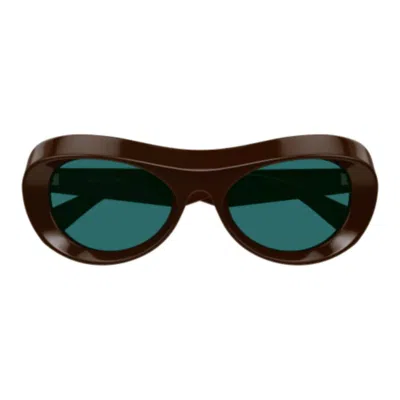Bottega Veneta Acetate Brown Green Sunglasses