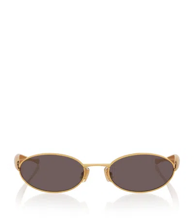 BOTTEGA VENETA BOTTEGA VENETA OVAL SARDINE SUNGLASSES