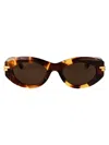 Bottega Veneta Mitre Oval Sunglasses
