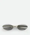 Bottega Veneta Bv1386s007-silver-silver-grey In Gray