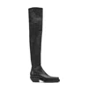 Bottega Veneta Over-the-knee Bv Lean Boots In Black