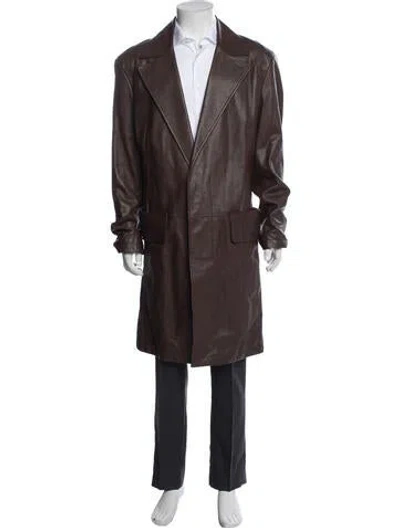 Pre-owned Bottega Veneta Overcoat In Brown