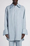 BOTTEGA VENETA OVERSIZE BUTTON-UP SHIRT