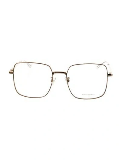 Pre-owned Bottega Veneta Oversize Eyeglasses In Gold