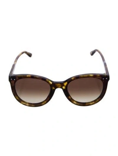 Pre-owned Bottega Veneta Oversize Gradient Sunglasses In Brown