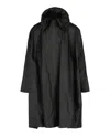 Bottega Veneta Oversized Leather Trench Coat In Black