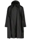 Bottega Veneta Oversized Leather Trench Coat In Black