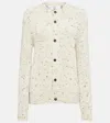 Bottega Veneta Oversized Ribbed-knit Wool Cardigan In White