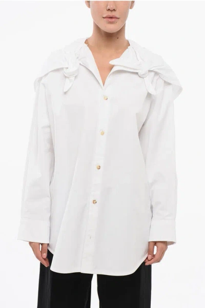BOTTEGA VENETA OVERSIZED SHIRT WITH TIED DETAILING