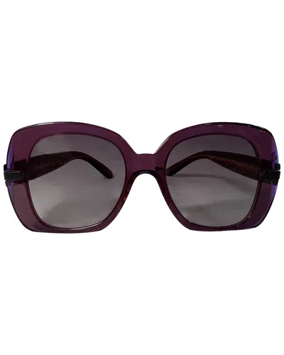 Bottega Veneta Oversized Sunglasses (authentic Pre-loved) In Purple