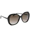Bottega Veneta Oversized Sunglasses (authentic Pre-loved) In Black