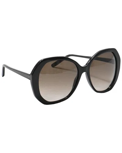 Bottega Veneta Oversized Sunglasses (authentic Pre-loved) In Black