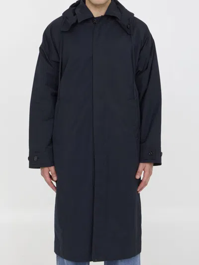 Bottega Veneta Oversized Trench Coat In Blue