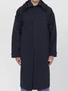 Bottega Veneta Nylon Blend Trench Coat With Buttoned Cuffs In Black