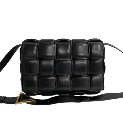 Bottega Veneta Padded Black Leather Shoulder Bag ()