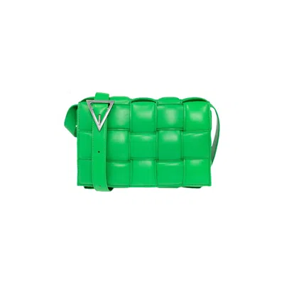 Pre-owned Bottega Veneta Padded Cassette Bag 'parakeet/silver'