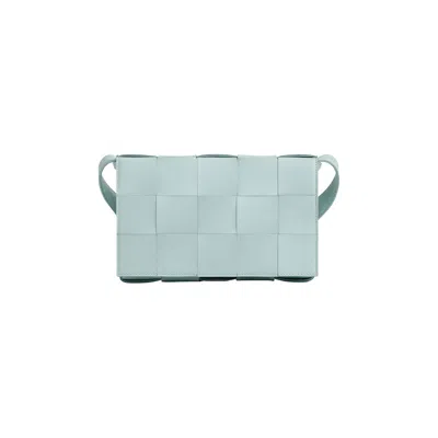 Pre-owned Bottega Veneta Padded Cassette Bag 'teal Washed/silver' | Blue | Women's Size Onesize