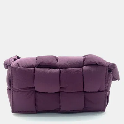 Pre-owned Bottega Veneta Padded Cassette Belt Bag In Purple