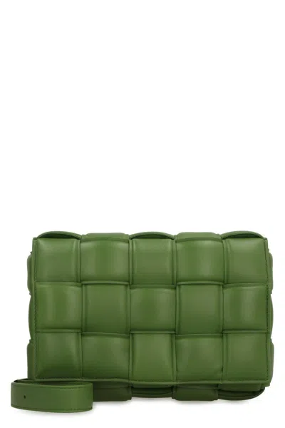 Bottega Veneta Padded Cassette Shoulder Bag In Green
