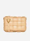Bottega Veneta Beige Small Padded Cassette Bag In Almond,gold