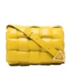 Bottega Veneta Padded Cassette Leather Shoulder Bag In Yellow