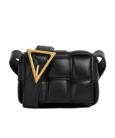 Bottega Veneta Padded Cassette Shoulder Bag In Black