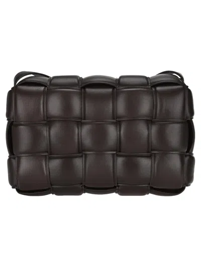 Bottega Veneta Padded Cassette Shoulder Bag In Brown
