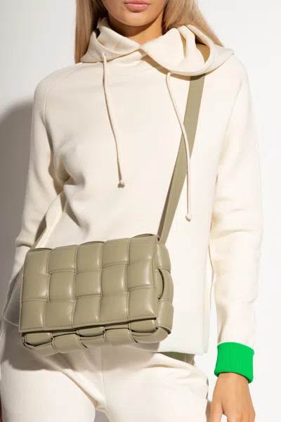 Bottega Veneta Women Small Padded Cassette Shoulder Bag In Green