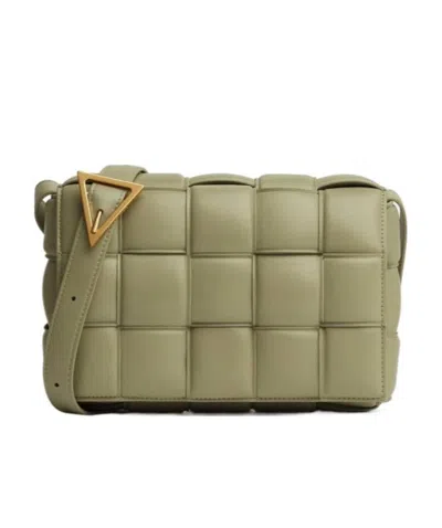 Bottega Veneta Padded Cassette Shoulder Bag In Nude