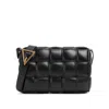 Bottega Veneta Woman Padded Cassette Woman Black Shoulder Bags In Black