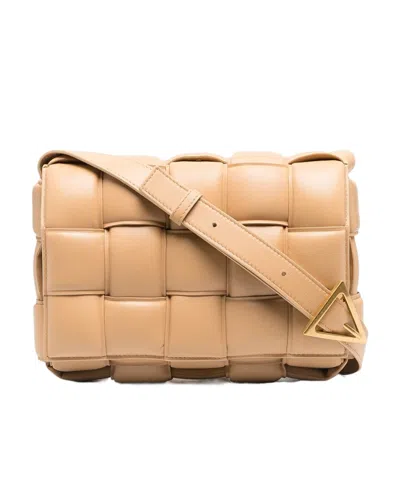 Bottega Veneta Padded Cassette Shoulder Bag In Yellow