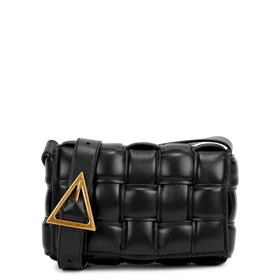 Bottega Veneta Padded Cassette Small Leather Cross-body Bag In Burgundy