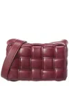 Bottega Veneta Small Padded Cassette Intrecciato Leather Crossbody Bag In Red