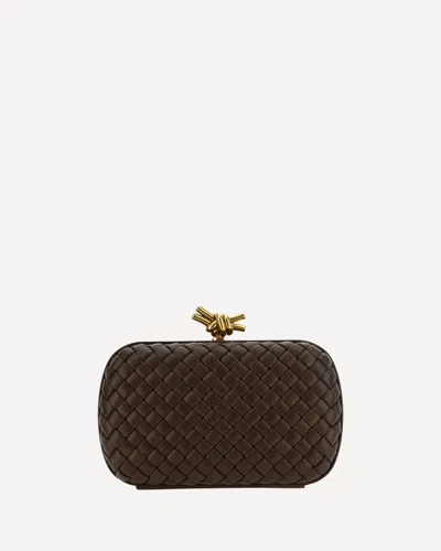 Bottega Veneta Padded Clutch Bag In Brown