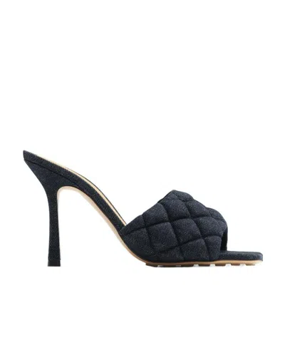 Bottega Veneta Padded High-heeled Sandals In Indigo