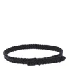 Bottega Veneta Padded Intreccio Belt In Black