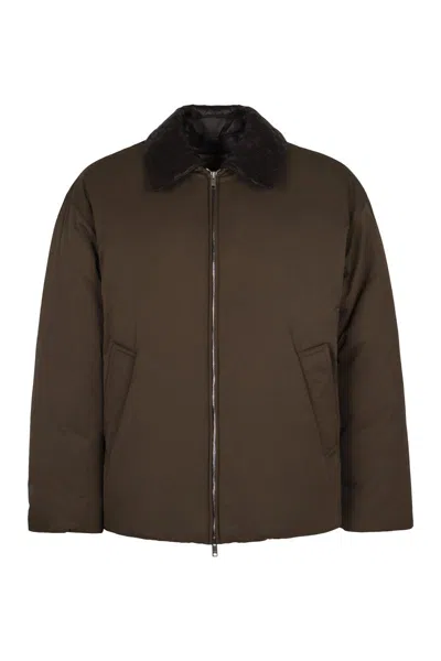 Bottega Veneta Padded Jacket In Nylon In Green