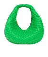 Bottega Veneta Mini Jodie Padded Leather Intrecciato Shoulder Bag In Green