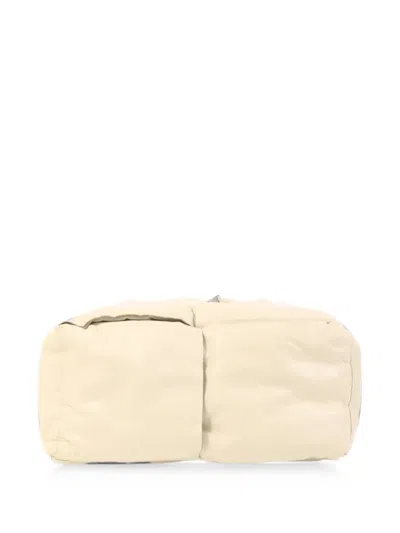 Bottega Veneta Padded Leather Clutch Bag In Brown