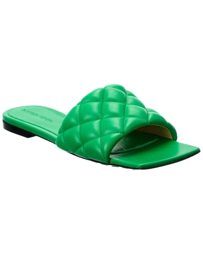 Bottega Veneta Padded Leather Sandal In Green