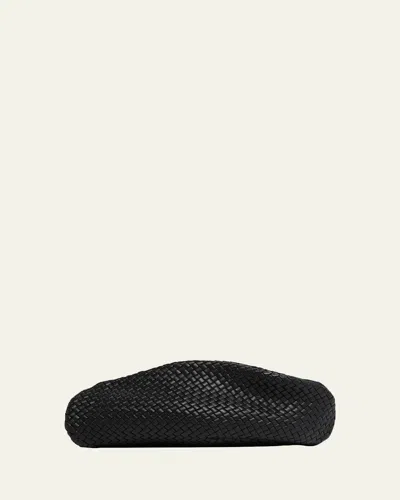 Bottega Veneta Padded Leather Sculptural Clutch Bag In Black