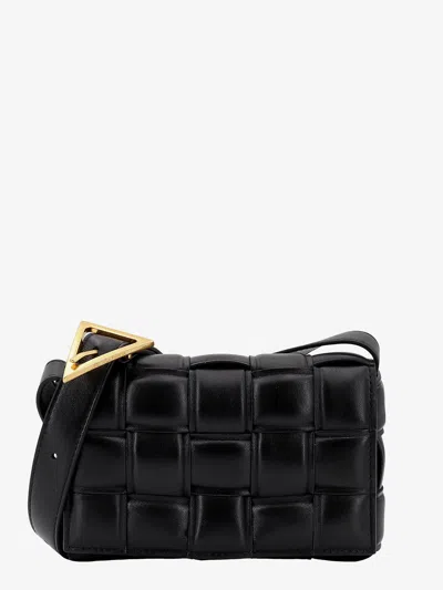 Bottega Veneta Padded Leather Shoulder Bag With Intrecciato Motif