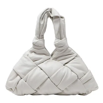 Bottega Veneta Padded Lock Tote Bag In White