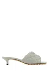 Bottega Veneta Padded Sandals With 4 Cm Heel Height For Women In Gray