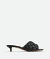 Bottega Veneta Padded Leather Sandals In Black
