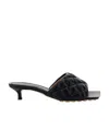 Bottega Veneta Padded Leather Sandals In Black