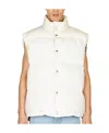 Bottega Veneta Intreccio Padded Vest In White