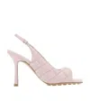 Bottega Veneta Slingback Padded Sandals In Pink